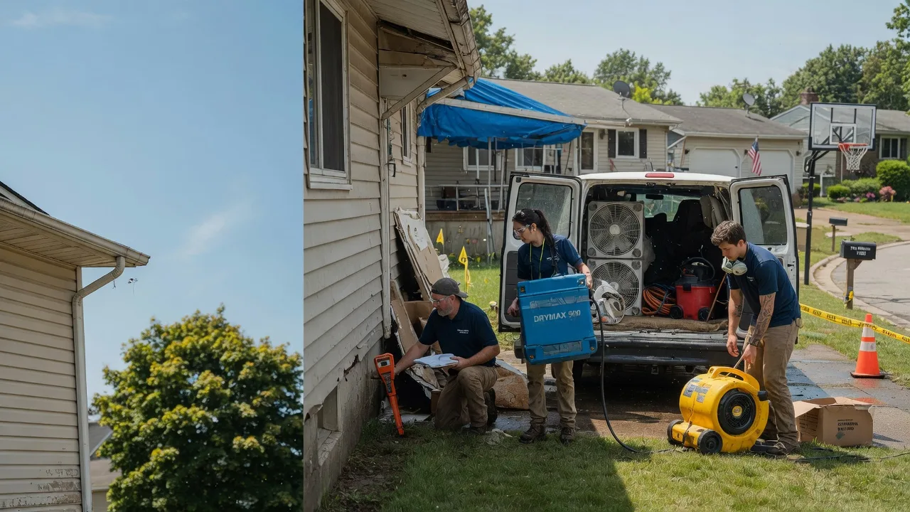 Ceiling Leak Cleanup in Middletown, IL near me